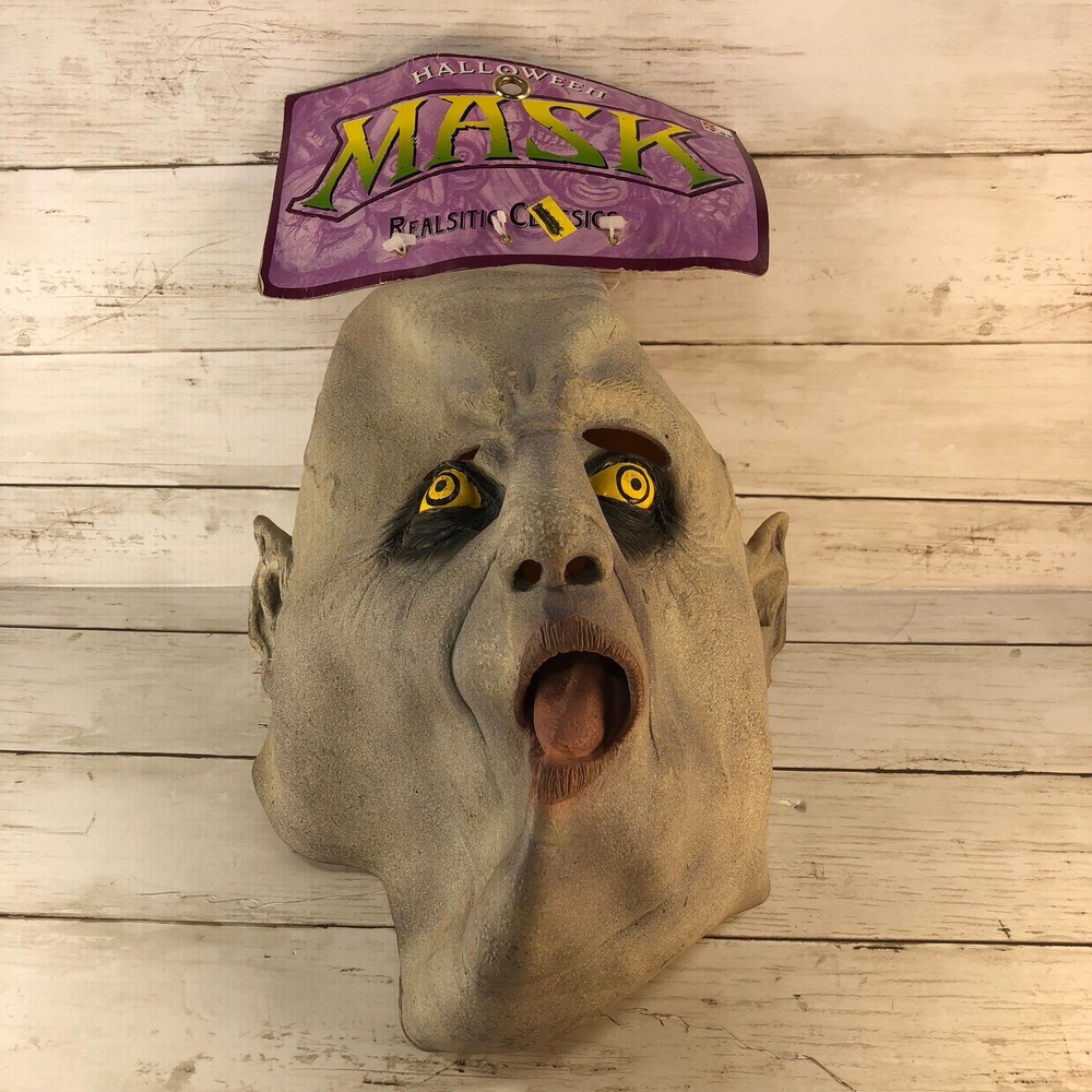 Vintage 2000 Paper Magic Group Realistic Classics Melting Face Halloween Mask